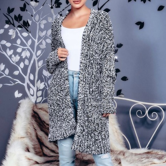 Last 1 SOFT Knit Popcorn Cardigan w/Pockets - Picture 5 of 6